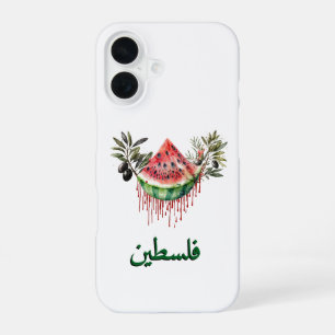 Neues palästinensisches Cover-Wassermelone-Design iPhone 16 Hülle