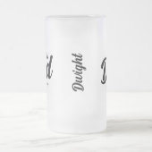 Neues Papa Black Script Personalisiert Mattglas Bierglas (Mittel)