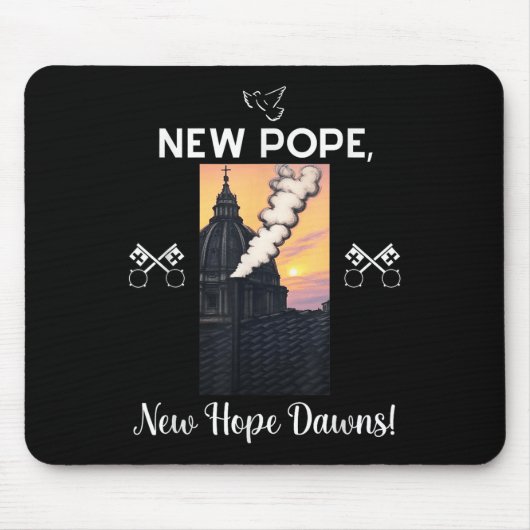 Neues Papstdesign - katholischer Christlicher Glau Mousepad (Vorne)