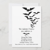 Neues Party für die Adresse und das Halloween-Haus Ankündigung (Rückseite)