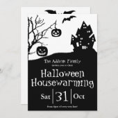 Neues Party für die Adresse und das Halloween-Haus Ankündigung (Vorne/Hinten)