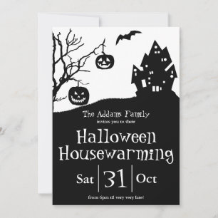 Neues Party für die Adresse und das Halloween-Haus Ankündigung