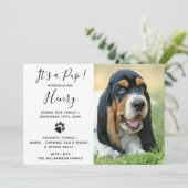 Neues Party für Haustiere Hund Einladung (Stehend Vorderseite)