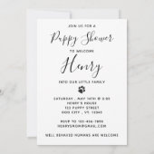 Neues Party für Haustiere Hund Einladung (Rückseite)