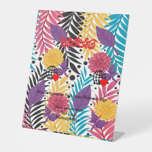 Neues persönliches Logo-Logo-Logo Sockelschild (Vorderseite)