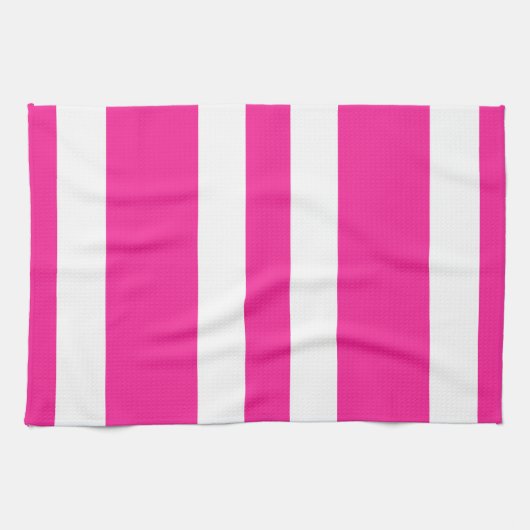 Neues Pink-u. Weiß-Streifen-Geschirrtuch-Geschenk Handtuch (Horizontal)