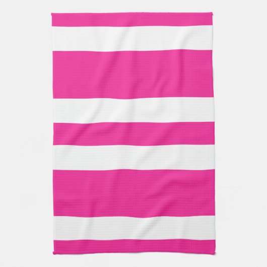 Neues Pink-u. Weiß-Streifen-Geschirrtuch-Geschenk Handtuch (Vertikal)