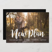 Neues Planungs-Foto verschoben Hochzeit Save The Date (Vorne/Hinten)