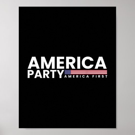 Neues politisches Party Amerika Party 25 Männer Fr Poster (Vorne)