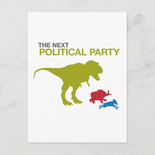 Neues politisches Party Postkarte (Vorderseite)