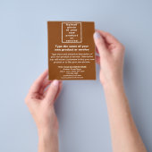 Neues Produkt oder Service für den braunen Flyer (Gruppe)