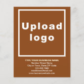 Neues Produkt oder Service für den braunen Flyer (Hinten)