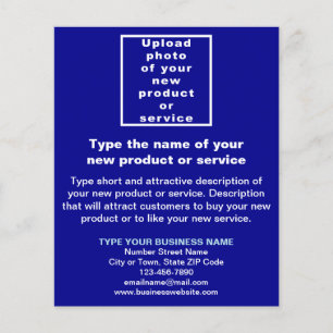 Neues Produkt oder Service für Unternehmen mit bla Flyer