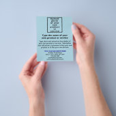 Neues Produkt oder Service Light Blue Flyer (Gruppe)