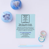 Neues Produkt oder Service Light Blue Flyer (Einzeln)