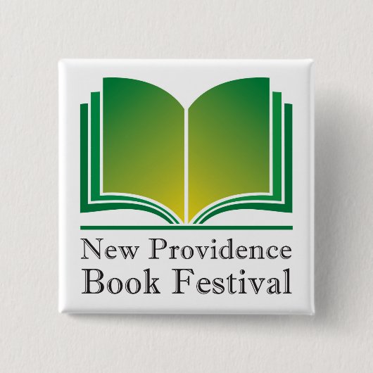 "Neues Providence-Buch-Festival-" Knopf Button (Vorderseite)