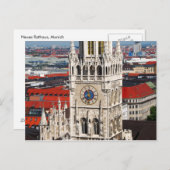 Neues Rathaus, Münchner Postkarte (Vorne/Hinten)