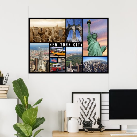 neues Reiseplakat für die Stadt Poster (Heimbüro)