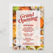 Neues Restaurant Grand Opening| Sushi Seafood Einladung (Vorderseite)
