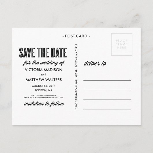 NEUES RETRO | Ankündigung Datum freihalten (Rückseite)