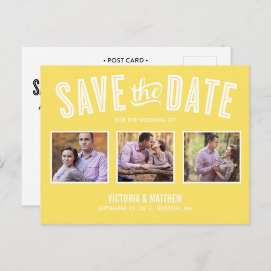 NEUES RETRO | Ankündigung Datum freihalten (Vorne/Hinten)