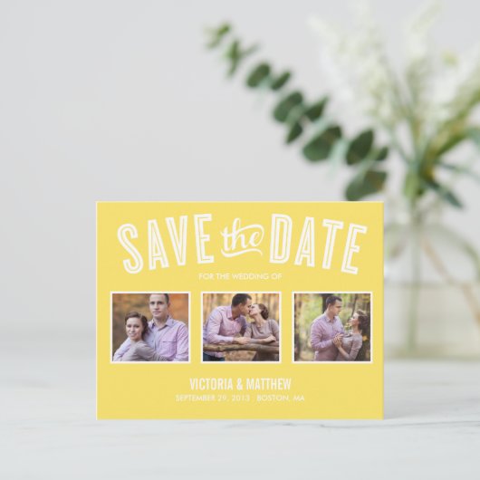 NEUES RETRO | Ankündigung Datum freihalten (Stehend Vorderseite)