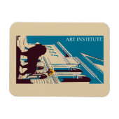 Neues Retro Art Institute Chicago Werbung Magnet (Horizontal)