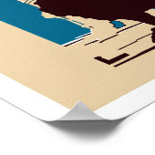 Neues Retro Art Institute Chicago Werbung Poster (Ecke)