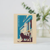 Neues Retro Art Institute Chicago Werbung Postkarte (Stehend Vorderseite)