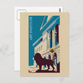 Neues Retro Art Institute Chicago Werbung Postkarte (Vorne/Hinten)