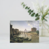 Neues Rom mit Castel Sant'Angelo Postkarte (Stehend Vorderseite)