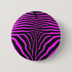 Neues rosa Schwarz Zebra Print-Zubehör - anpassen Button