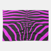 Neues rosa Schwarz Zebra Print-Zubehör - anpassen Geschirrtuch (Horizontal)