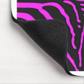 Neues rosa Schwarz Zebra Print-Zubehör - anpassen Mousepad (Ecke)
