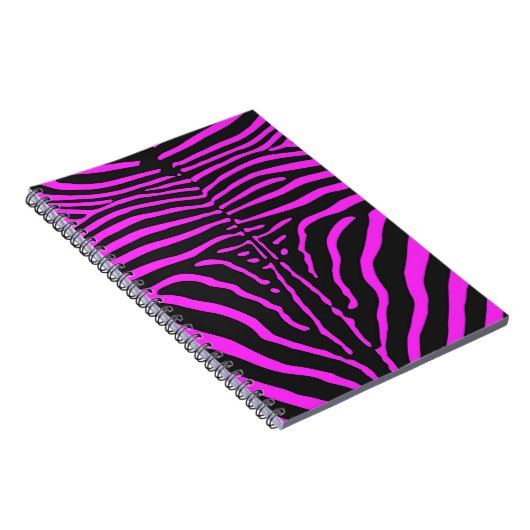 Neues rosa Schwarz Zebra Print-Zubehör - anpassen Notizblock (Rechte Seite)