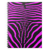 Neues rosa Schwarz Zebra Print-Zubehör - anpassen Notizblock (Vorderseite)