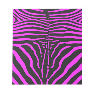 Neues rosa Schwarz Zebra Print-Zubehör - anpassen Notizblock