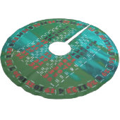 NEUES ROULETTE-MODELL POLYESTER WEIHNACHTSBAUMDECKE (Schrägansicht)