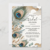 Neues Rustikales Asia Sky Cloud Peacock-Brautparty Einladung (Vorderseite)