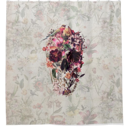 Neues Schädel-Licht Duschvorhang (Vorderseite)