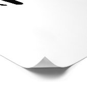 Neues Schild, Schwarz und Weiß, Boutique Poster (Ecke)