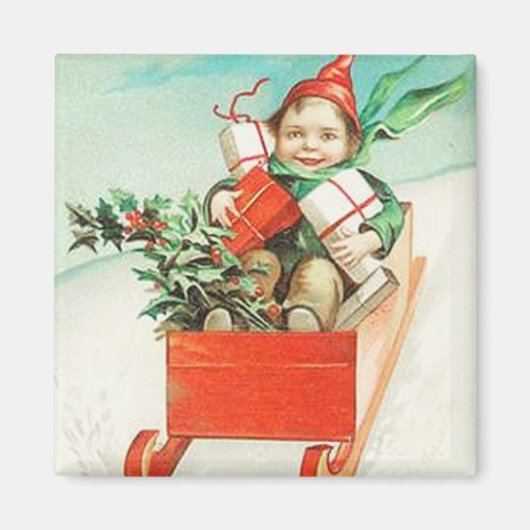 Neues Schlitten und Vintages Magnet (Vorne)