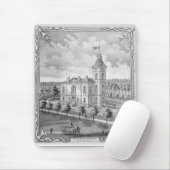 Neues Schloss-Gerichtsgebäude 1875 Mousepad (Mit Mouse)