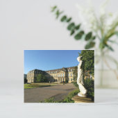 Neues Schloss Stuttgart - Seitenflügel mit Statuen Postkarte (Stehend Vorderseite)