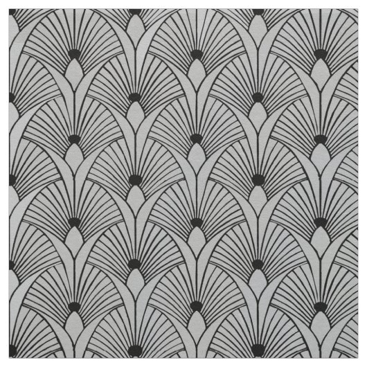 Neues Schwarz-Grau-Lüfterstil Stoff (Muster)