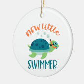 Neues Schwimmer Keramik Ornament (Links)