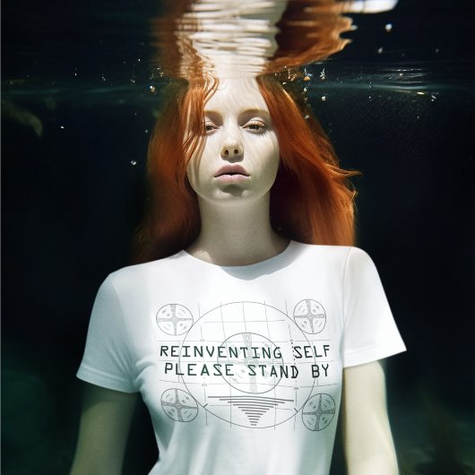 Neues Selbstgefühl mit Testmuster T-Shirt