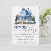 Neues Set für das Party der Keys Housewarming Einladung (Stehend Vorderseite)