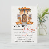 Neues Set für das Party der Keys Housewarming Einladung (Stehend Vorderseite)