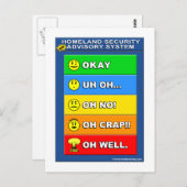 Neues Sicherheitsberatungssystem für Heimat - Funn Postkarte (Vorne/Hinten)